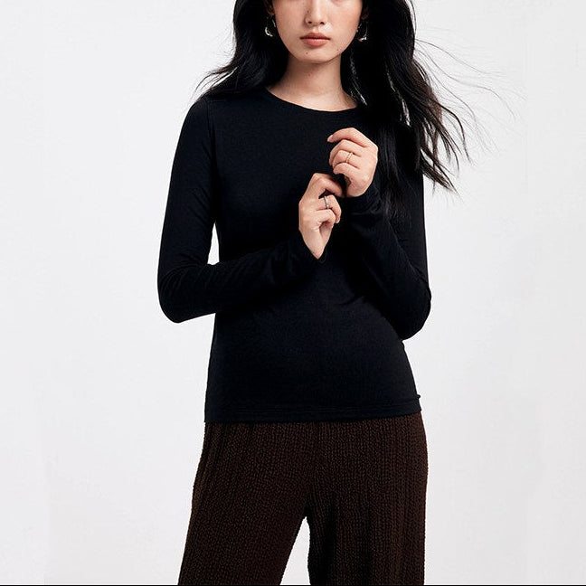 Inga - Women's Crew Neck Long Sleeve Layering Top