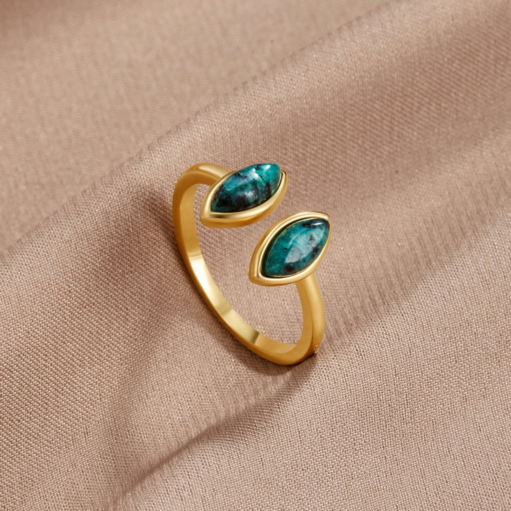 Green Jade Wrap Ring
