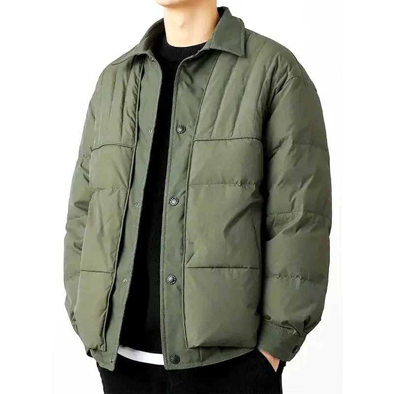 Water-Resistant Wool Blend Quilted Jacket