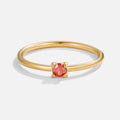 Gold July Birthstone Ring
