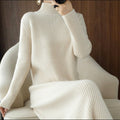 Kamea - Women’s Ribbed Turtleneck Knit Dress