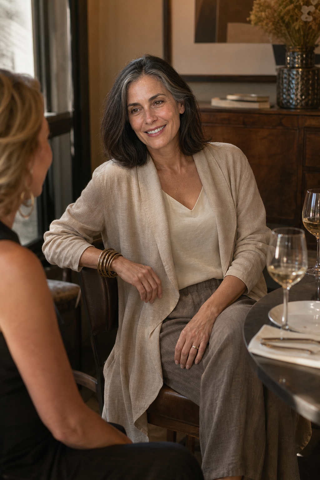 Odette – Relaxed Wide-Leg Three-Piece Blazer Set