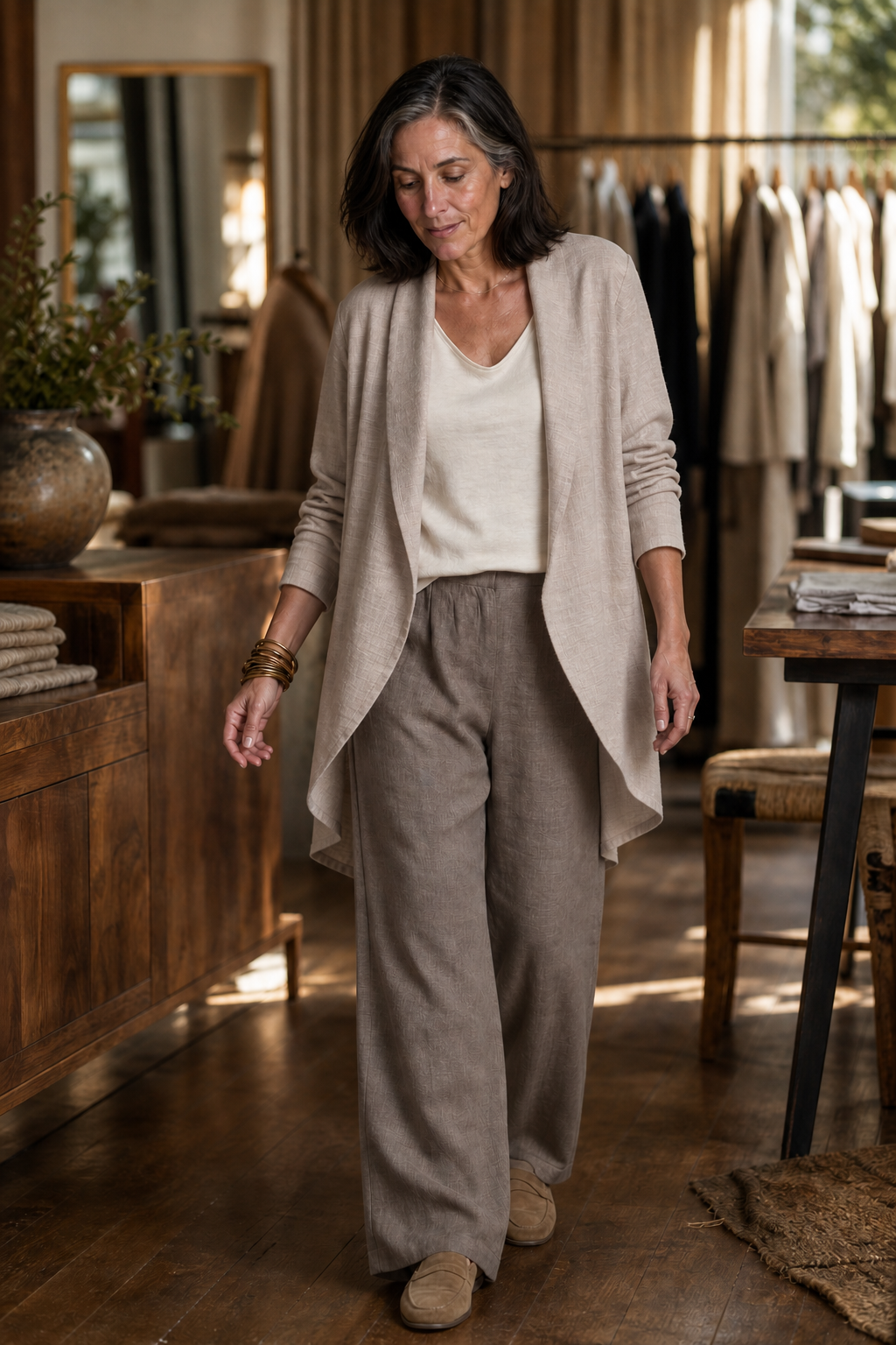 Odette – Relaxed Wide-Leg Three-Piece Blazer Set