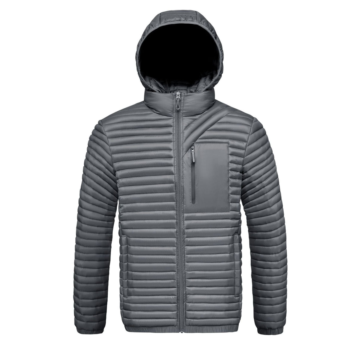 Logan - Men's Hooded Quilted Full-Zip Puffer Jacket