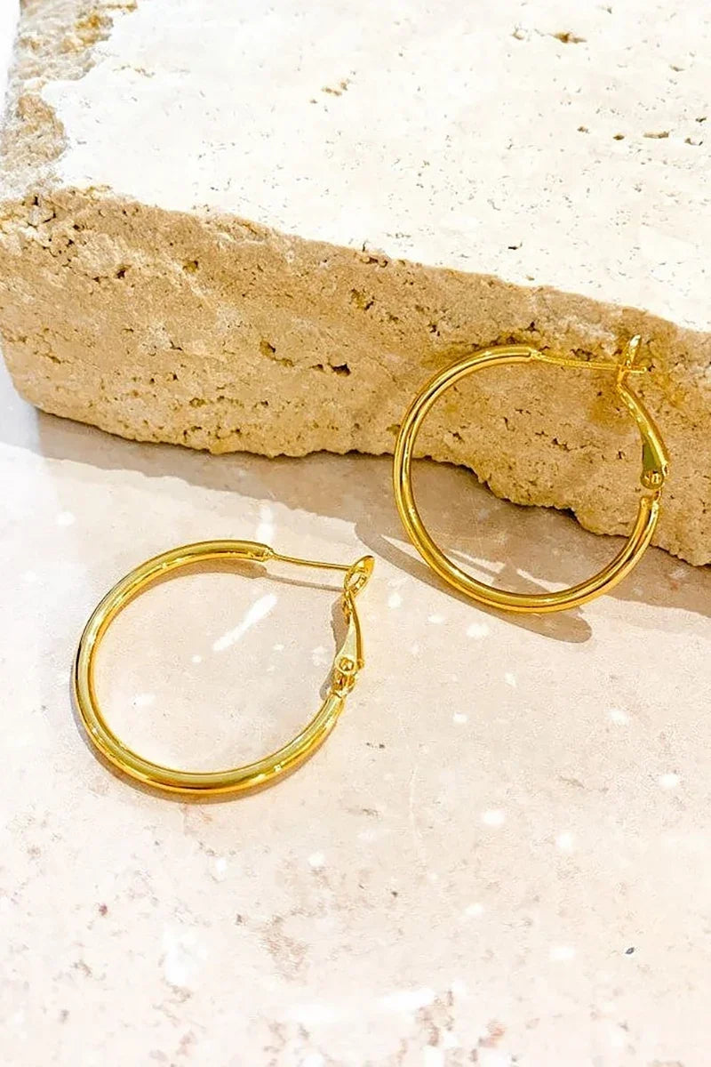 Modern Leni Hoops Gold