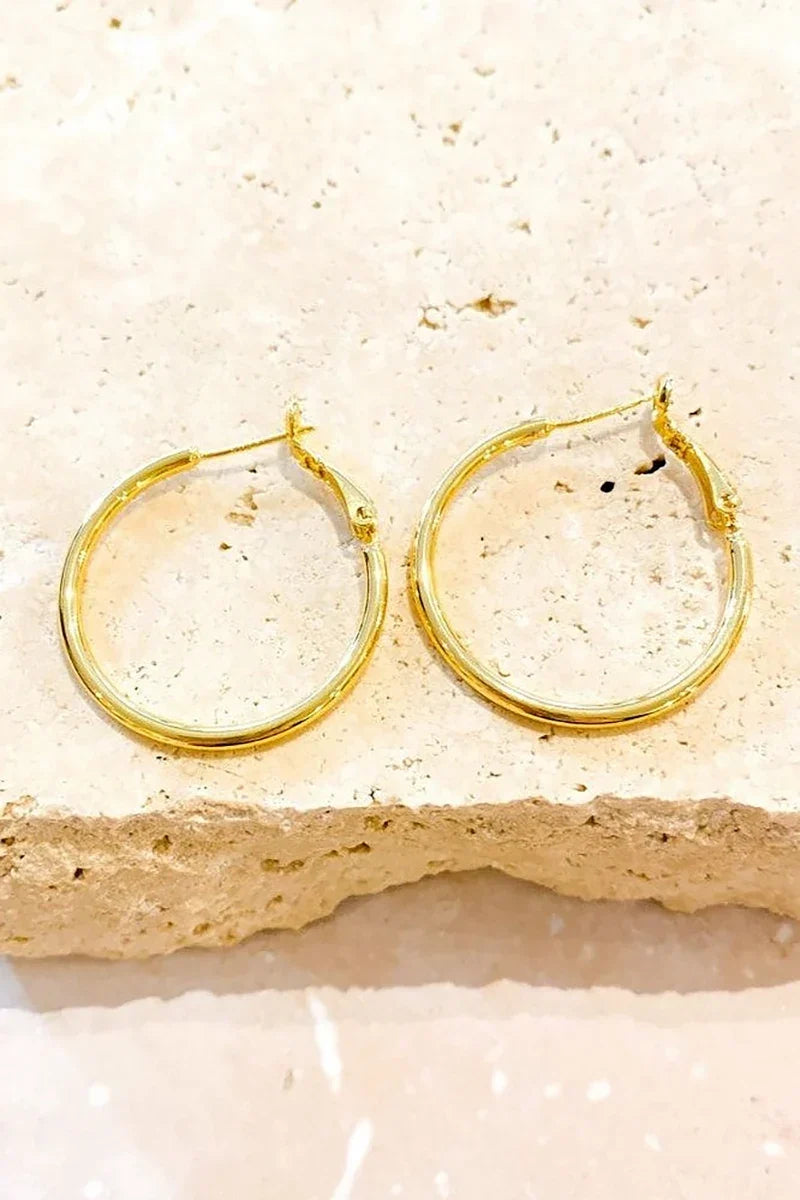 Modern Leni Hoops Gold