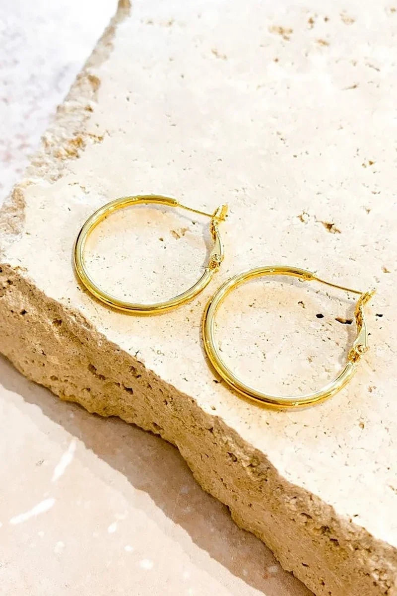 Modern Leni Hoops Gold