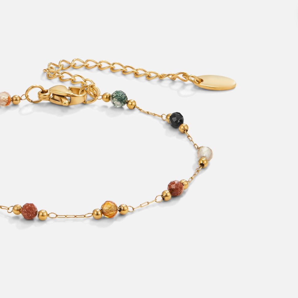 Xylia Natural Pearl Fine Chain Bracelet