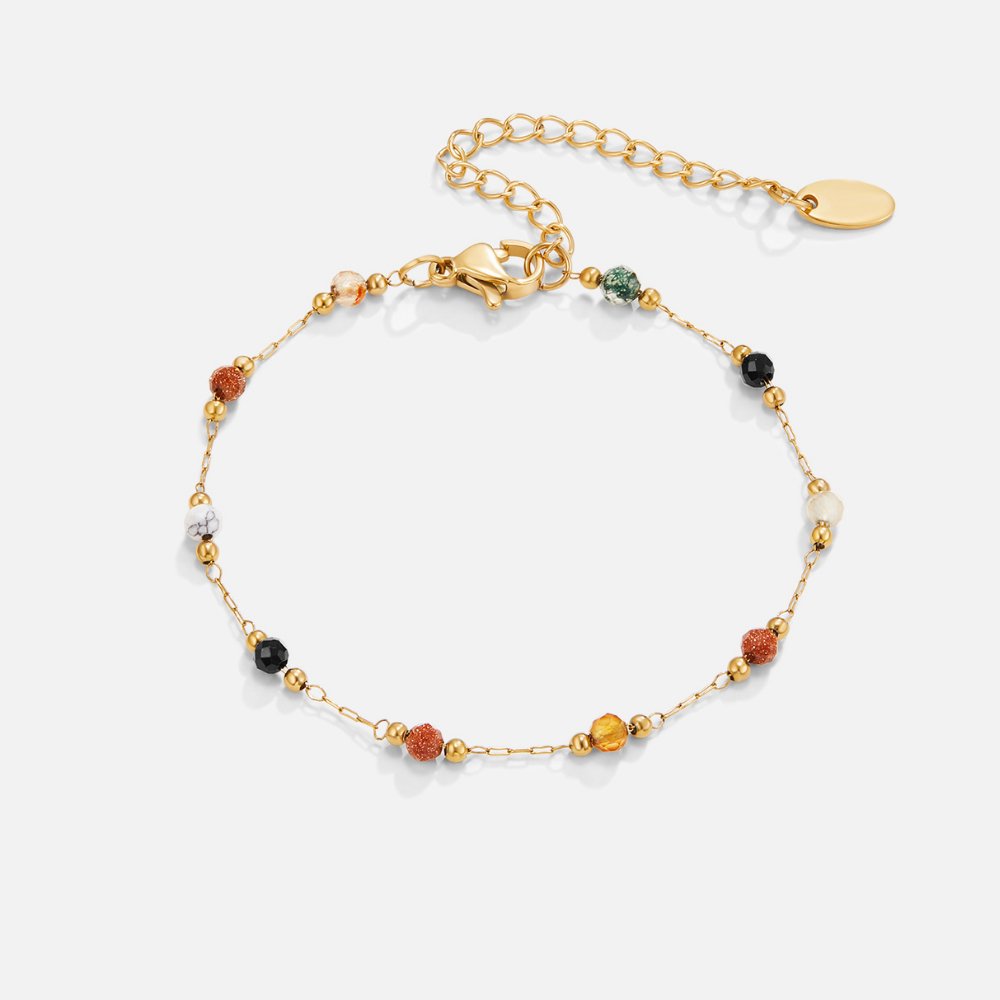 Xylia Natural Pearl Fine Chain Bracelet