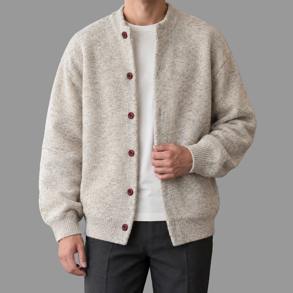 Magnus - Men's Button-Front Relaxed Cardigan