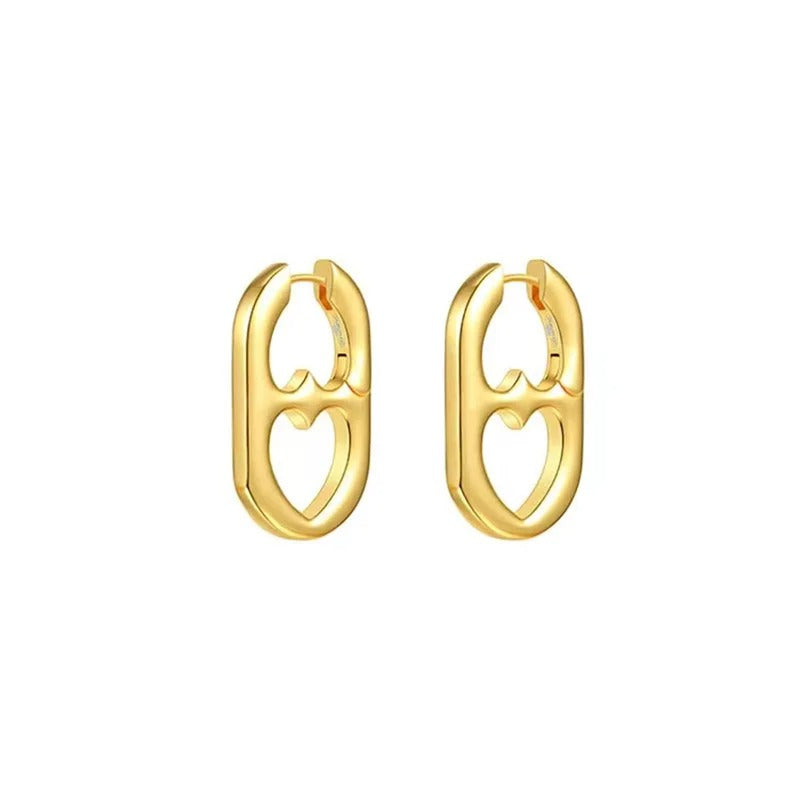 Stainless Steel Heart Earrings