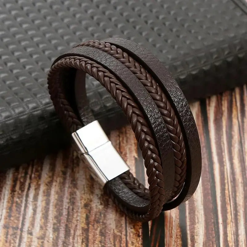 Prestige Vintage Luxury Leather Bracelet