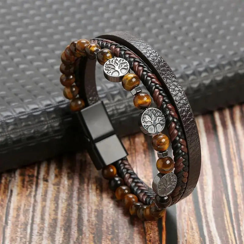 Elysian Vintage - Luxury Leather Bracelet