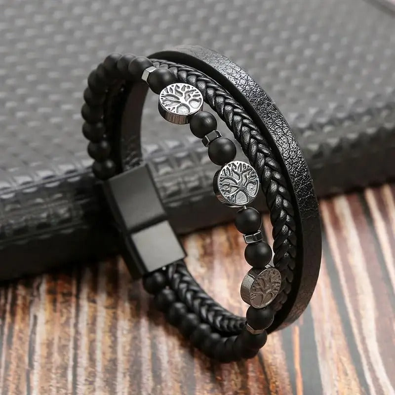 Elysian Vintage - Luxury Leather Bracelet
