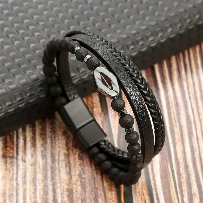 Elegant Vintage - Luxury Leather Bracelet