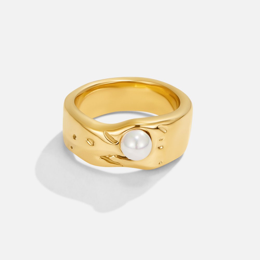 Malia Gold Beaded Ring