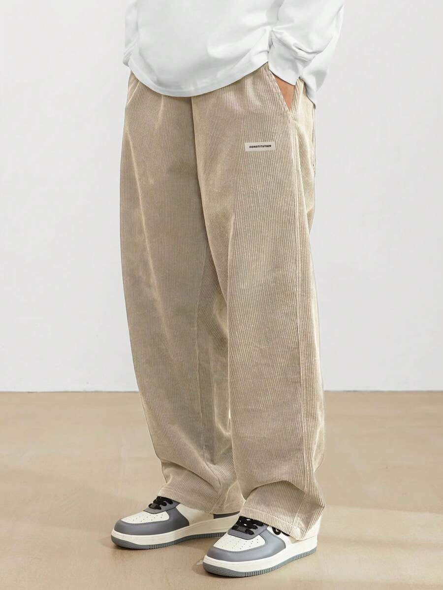 Marius - Men's Wide Baggy Pants Clean Cut