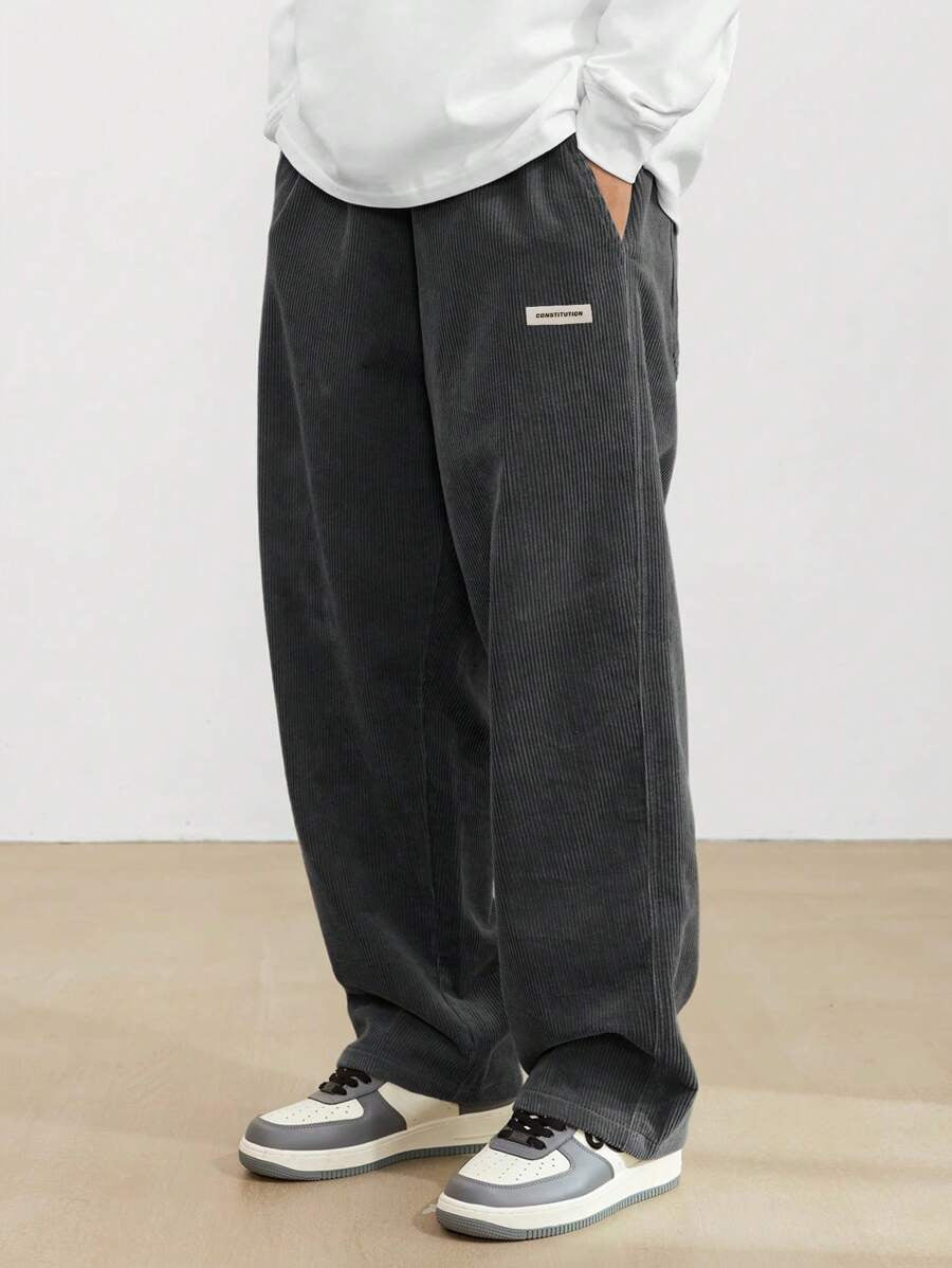 Marius - Men's Wide Baggy Pants Clean Cut