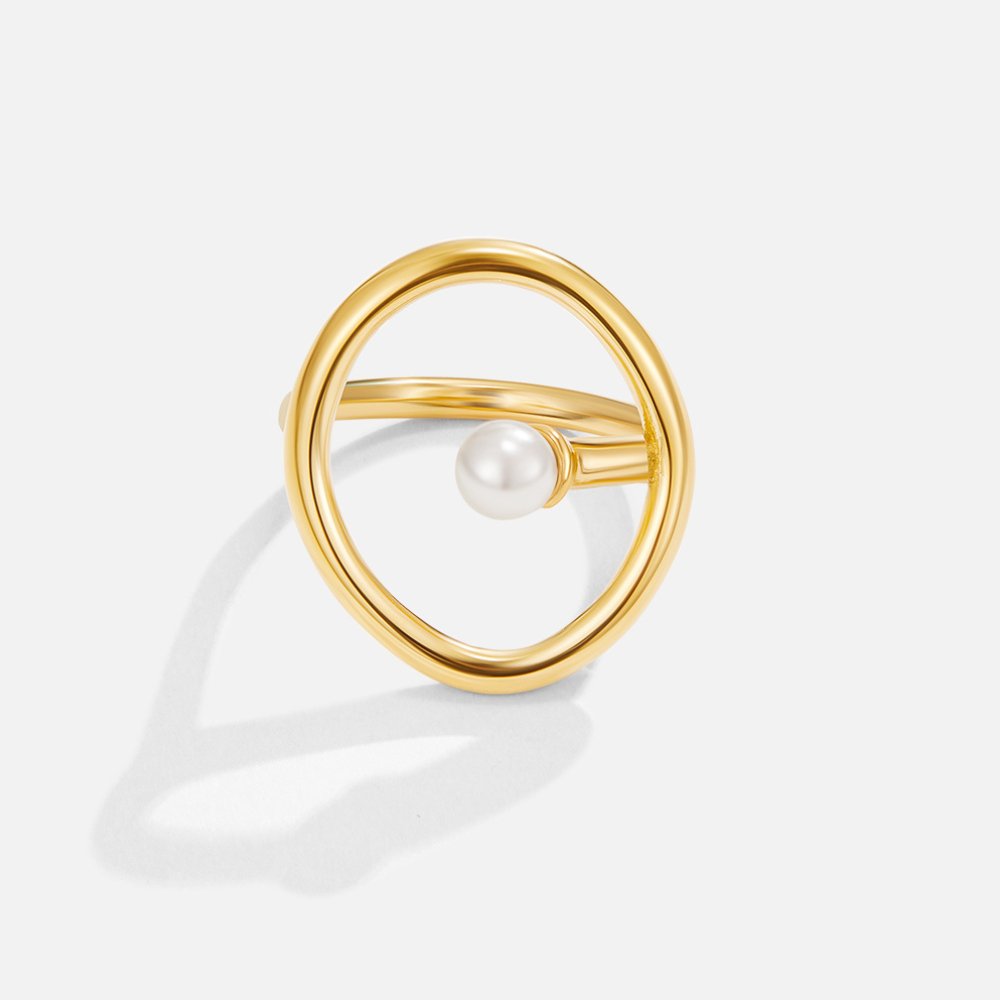 Melisa Gold Beaded Ring