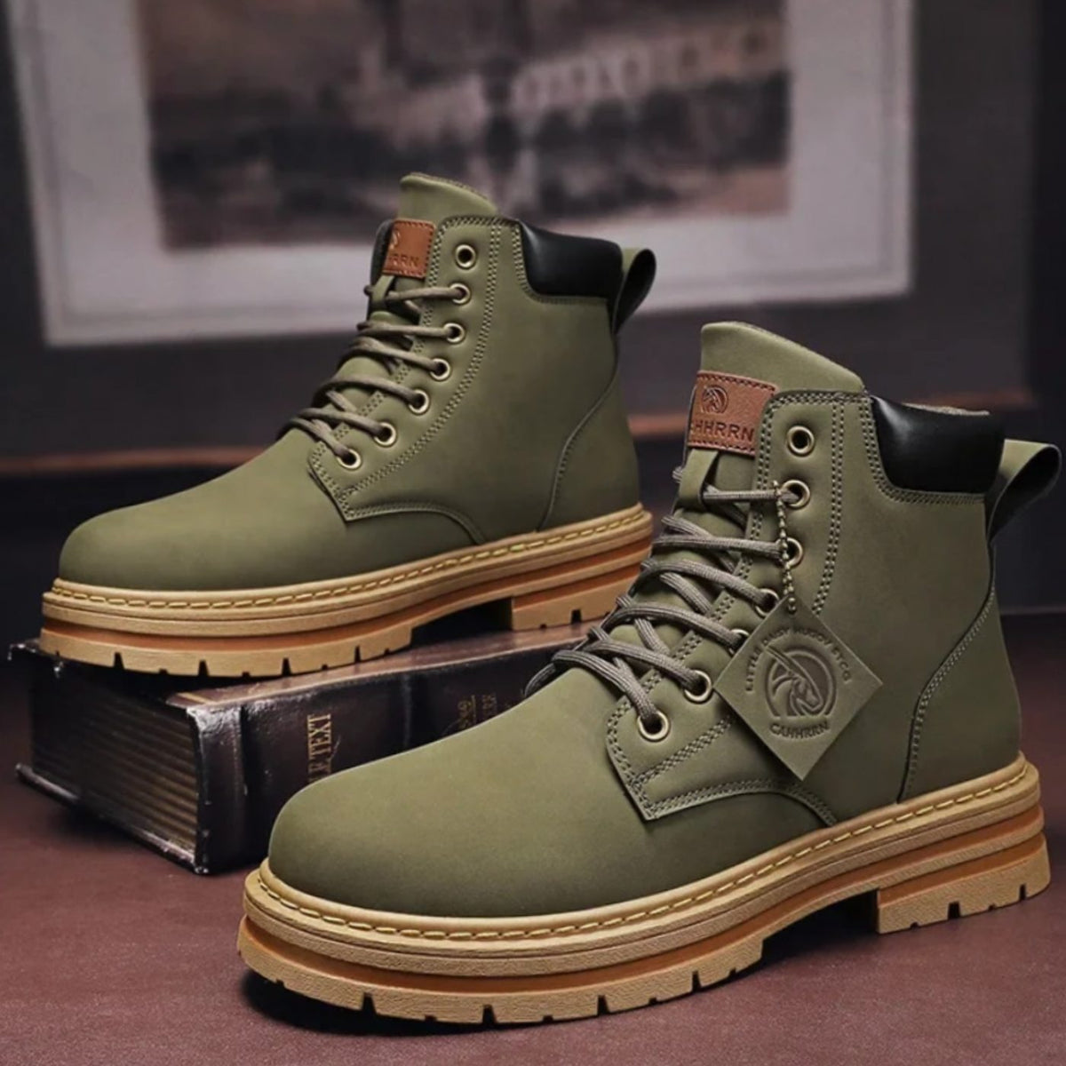 Daniel - Men's Rugged Lace-Up Ankle Hiking Boots