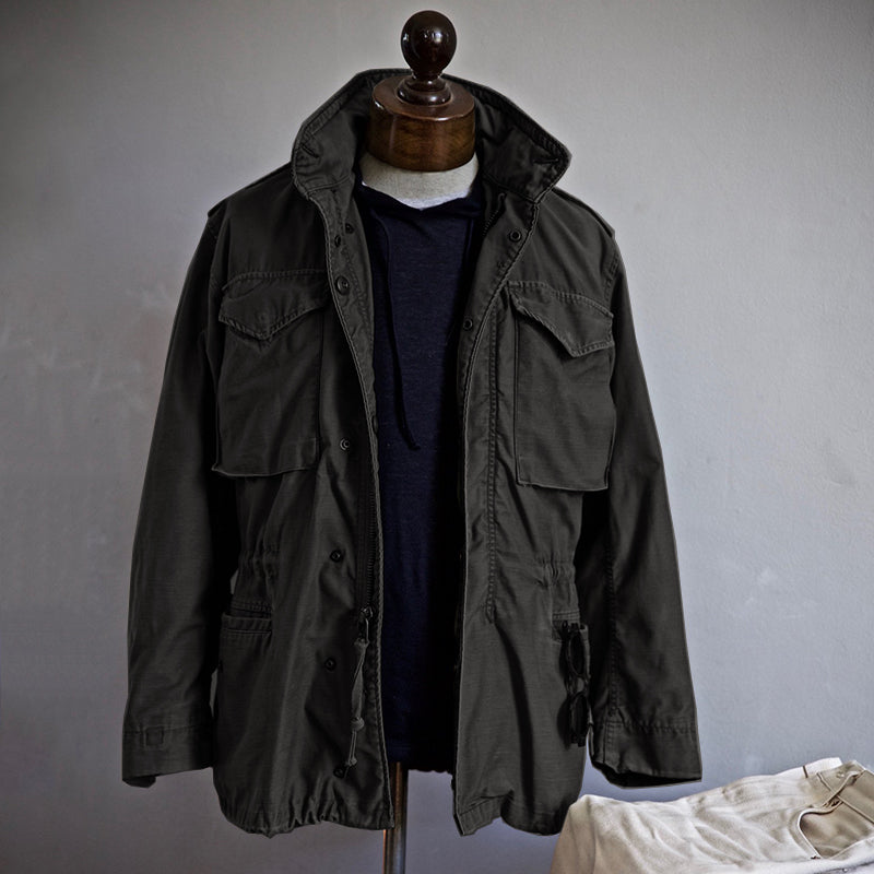 Men’s Military Style Jacket with Utility Pockets