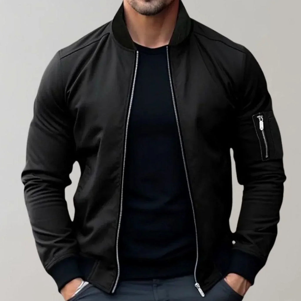 Men’s Zip Front Bomber Jacket