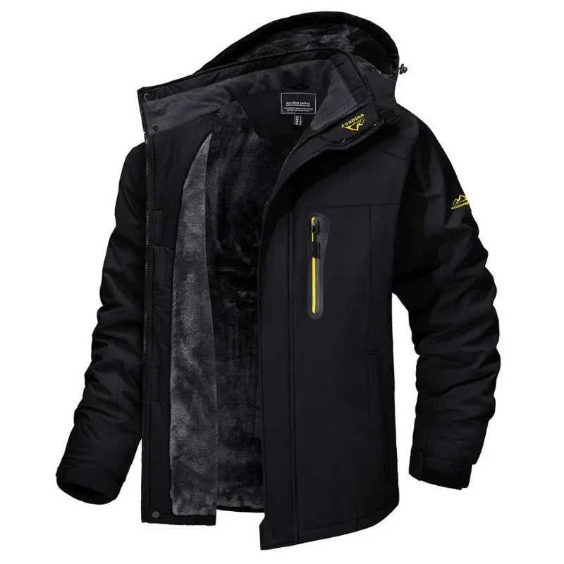 Water-Resistant Jacket with Multiple Pockets