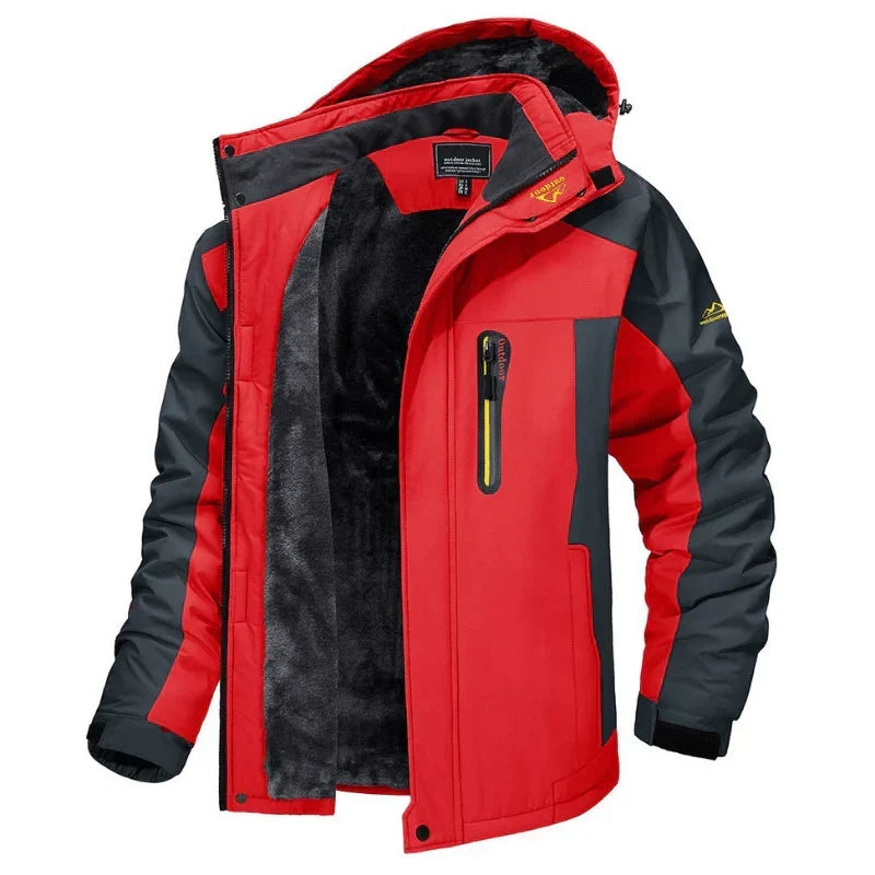 Water-Resistant Jacket with Multiple Pockets