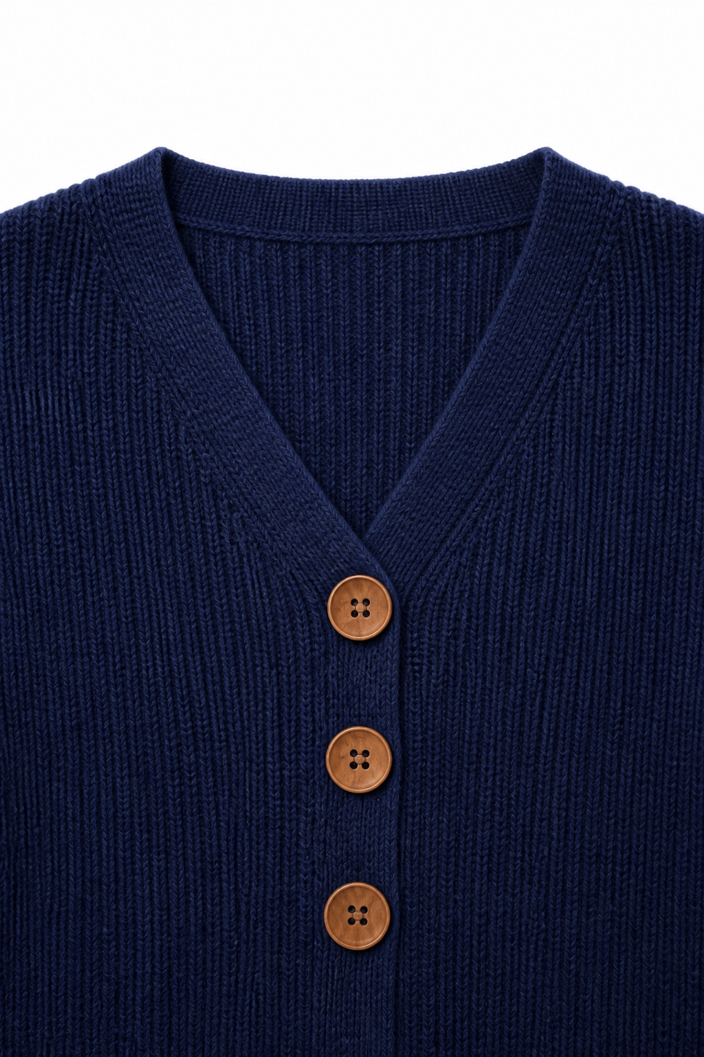 Linnea – V-Neck Ribbed Knit Pullover Sweater