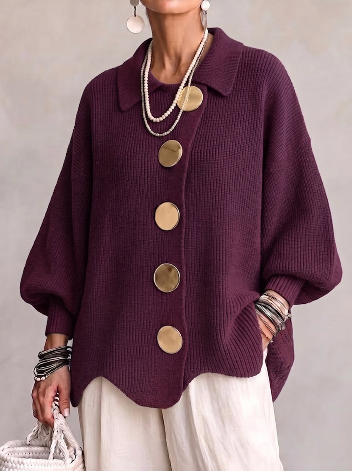 Cora - Heavyweight Oversized Cardigan