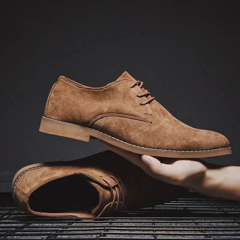 Paul - Men's Lace-Up Suede Derby Shoes