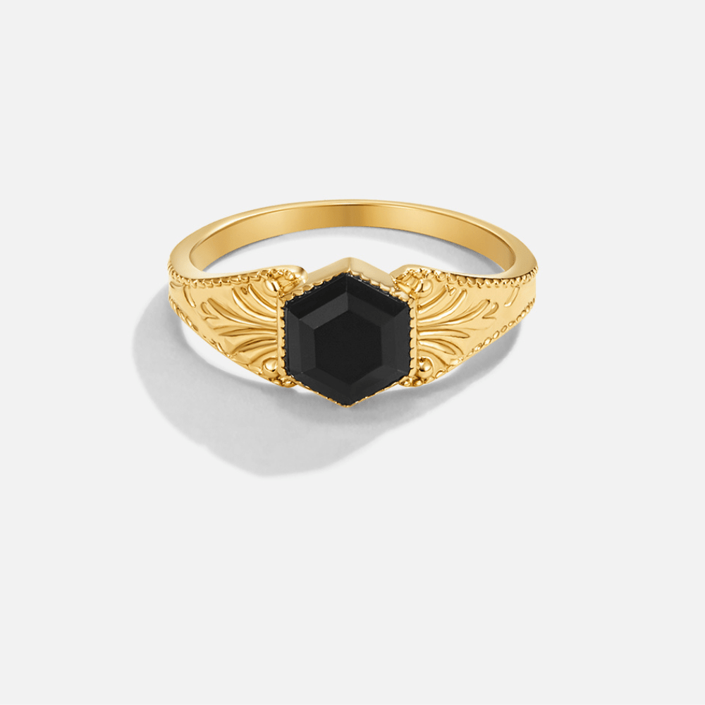 Phoenix Black Onyx Ring