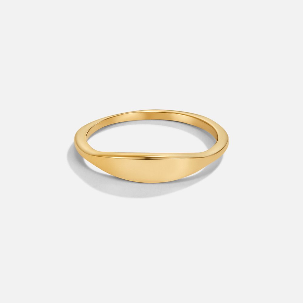 Pipa Gold Signet Ring