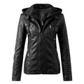 Leather Jacket with Hood and a Modern Look