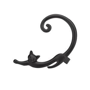 Luxury Silver Cat Earrings