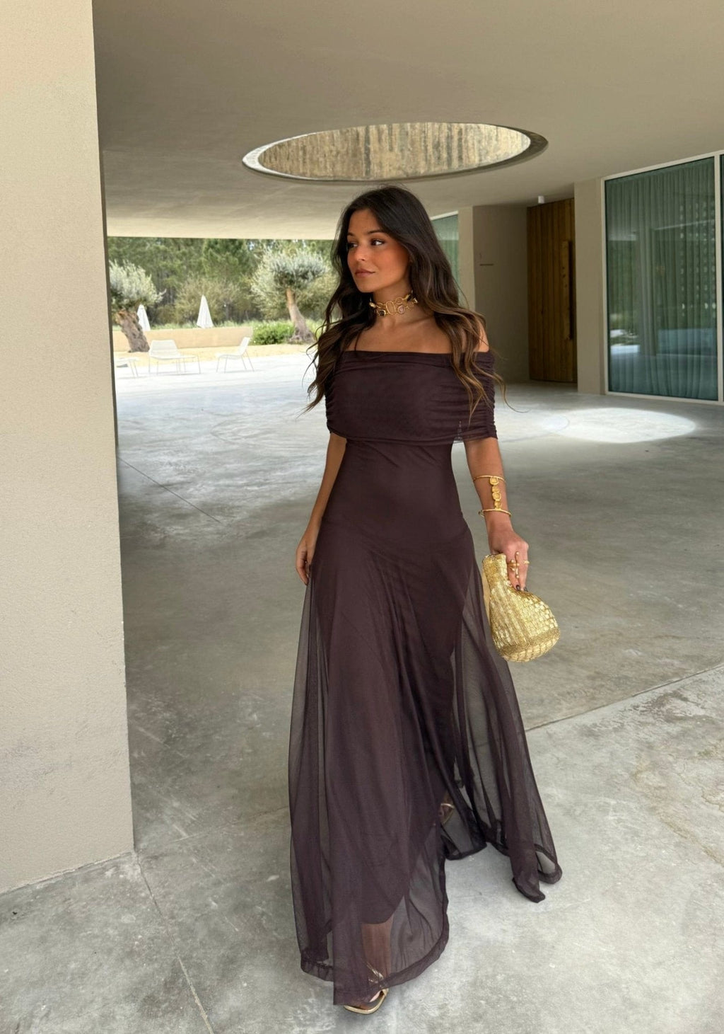 Daniella - Mesh Maxi Dress
