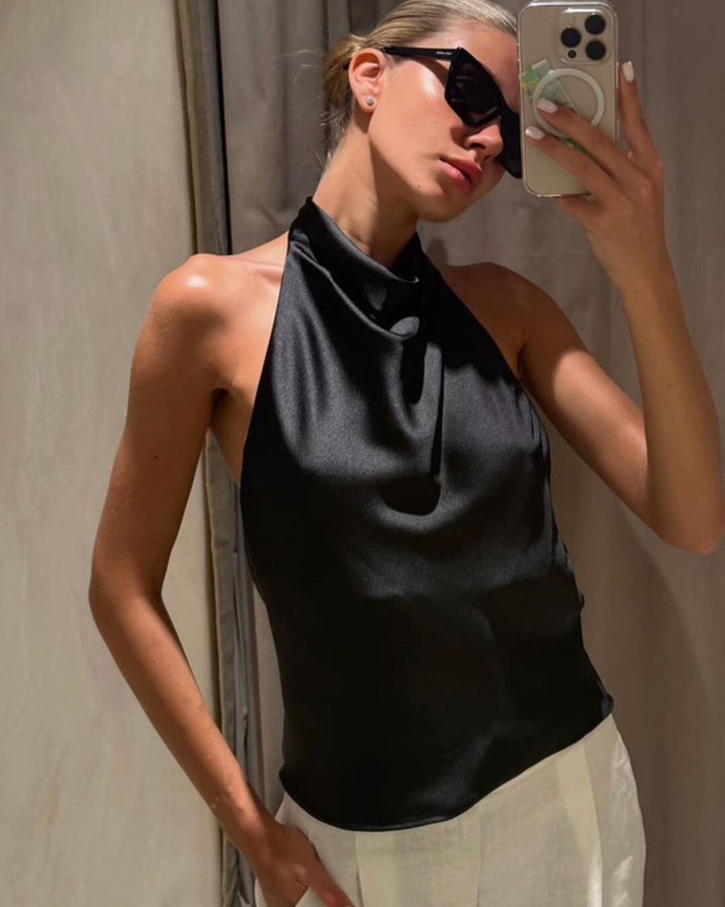 Talia - Tailored Halter Top