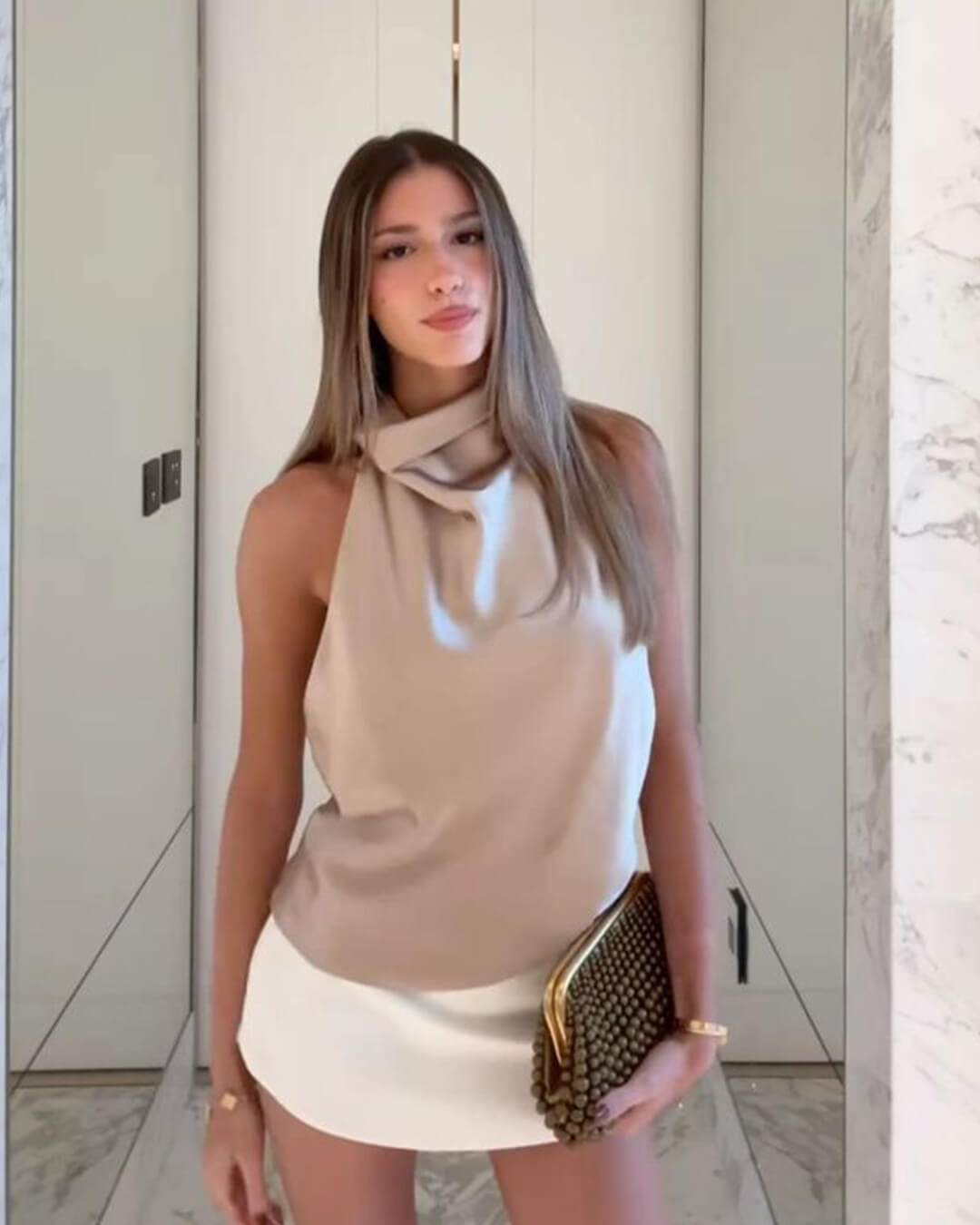 Talia - Tailored Halter Top