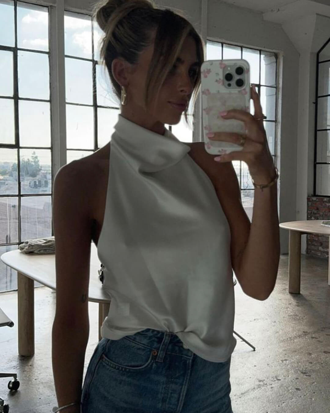 Talia - Tailored Halter Top