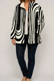 Black Geometric Print