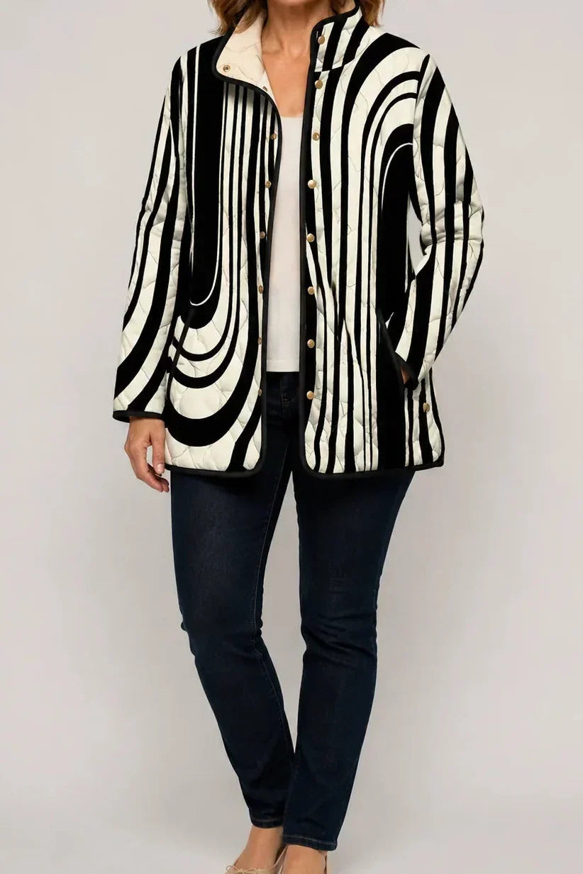 Juniper – Floral Print Quilted Puffer Jacket