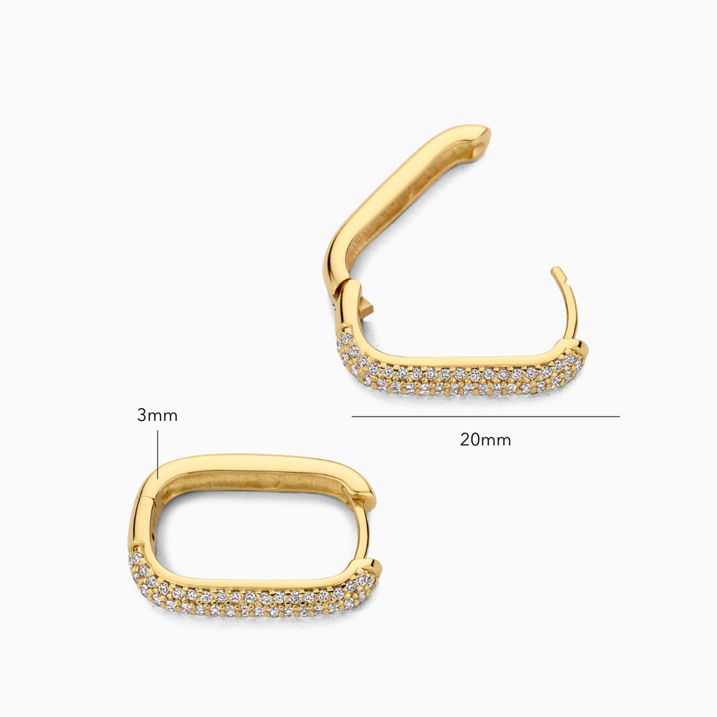 Icon Pavé Hoops - Genoveva