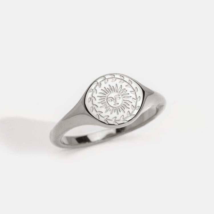 Summer Solstice Silver Ring
