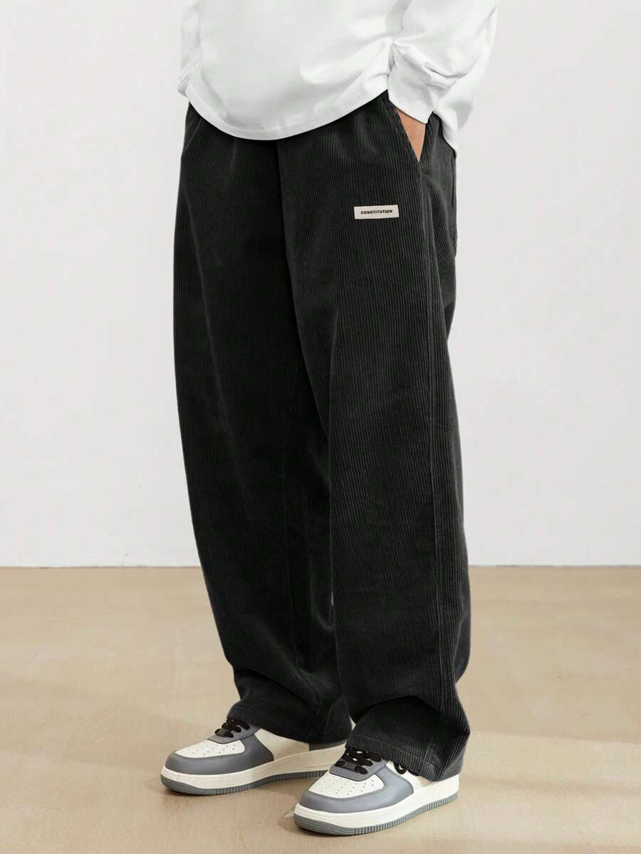 Tom - Men's Wide Baggy Pants with Adjustable Waist