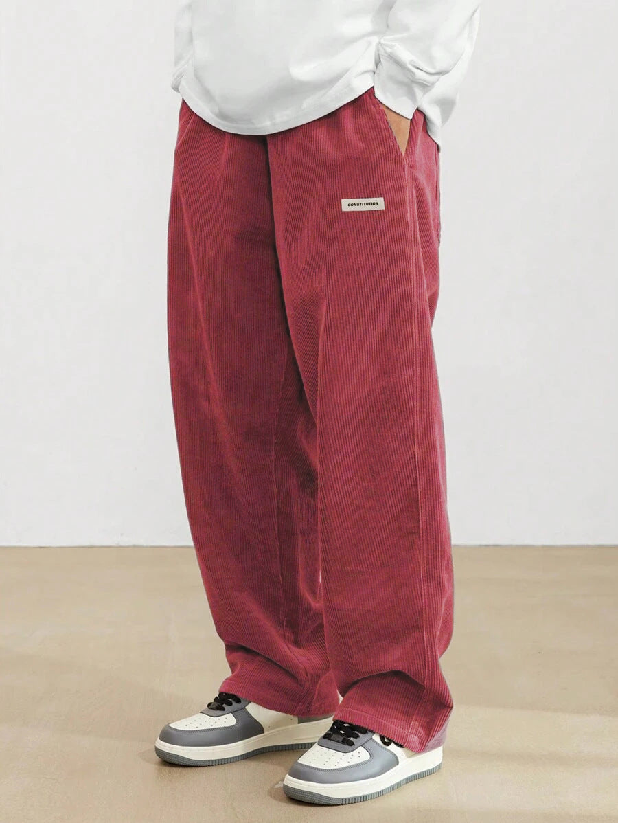 Tom - Men's Wide Baggy Pants with Adjustable Waist