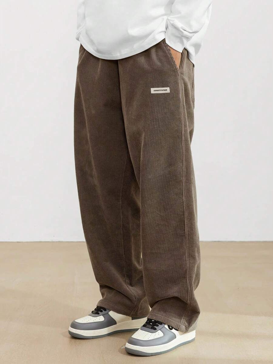 Tom - Men's Wide Baggy Pants with Adjustable Waist