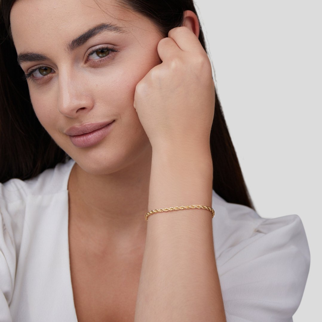 Adjustable Braided Chain Bracelet - Tiziana