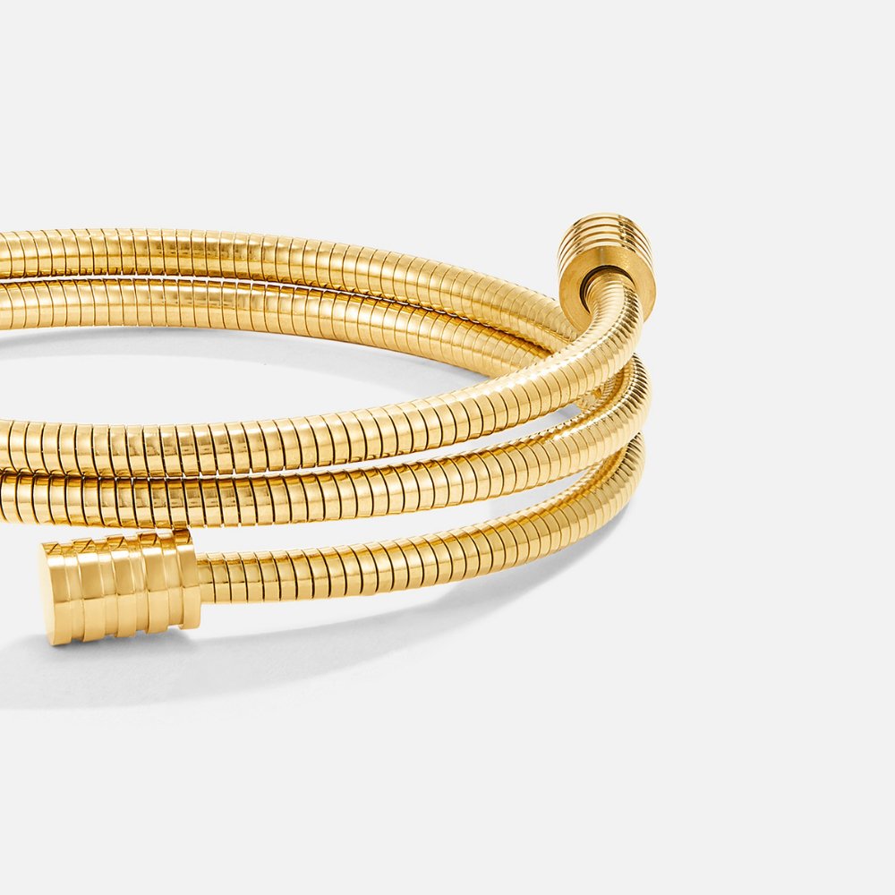 Modern Spiral Bangle Bracelet - Donatella