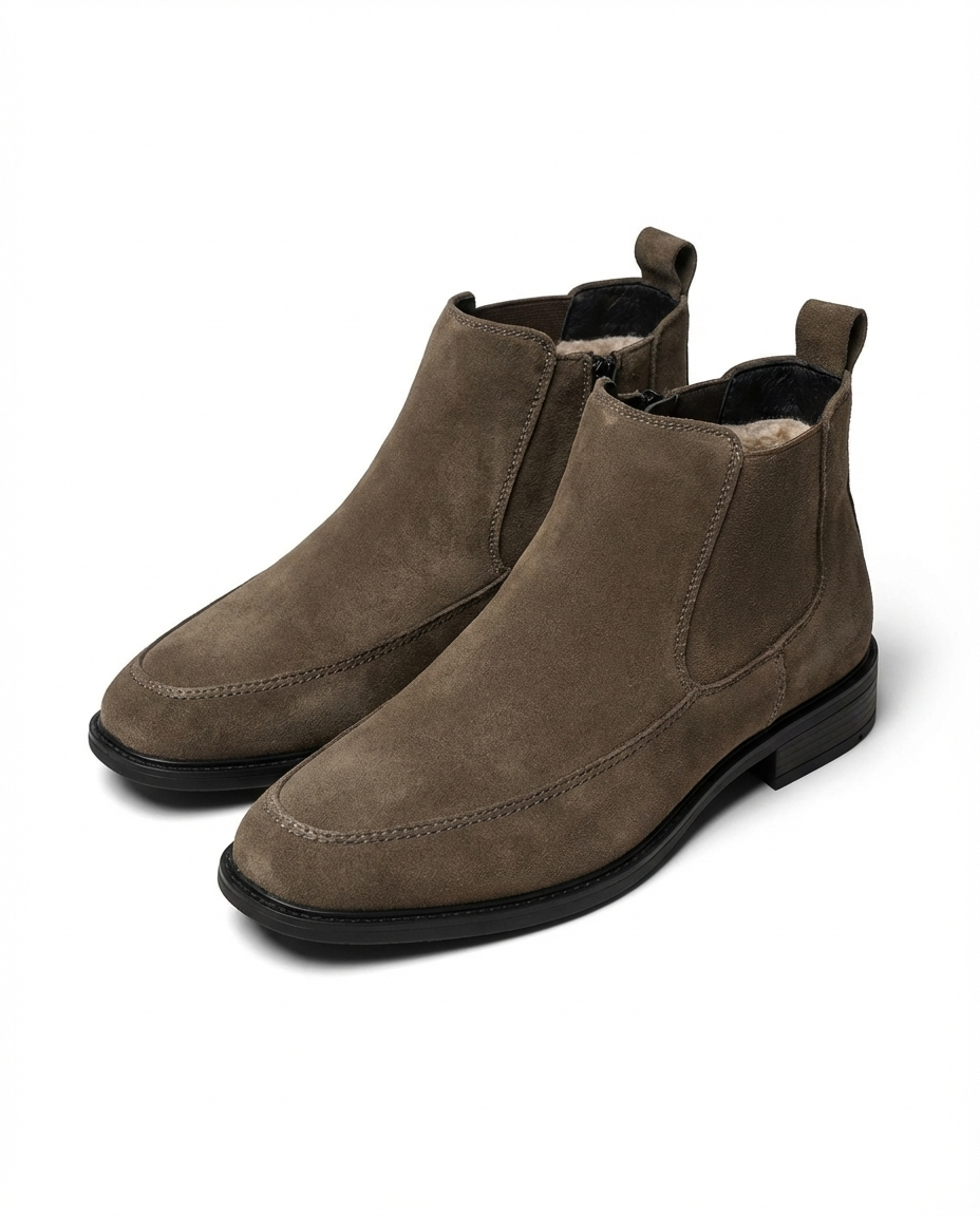 Suede Chelsea Boots with Broken-In Comfort