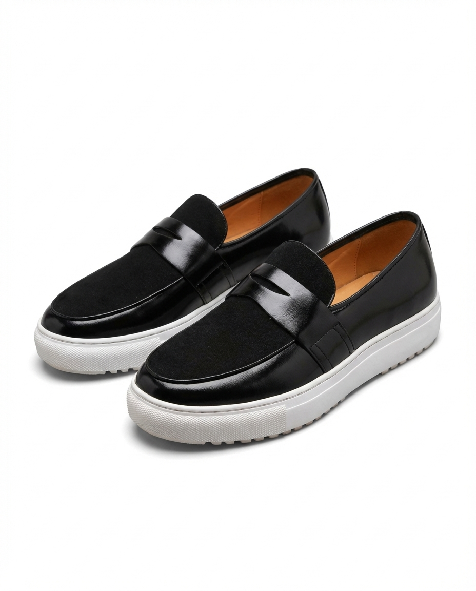 Full-Grain Leather Loafers with Reinforced Stitching